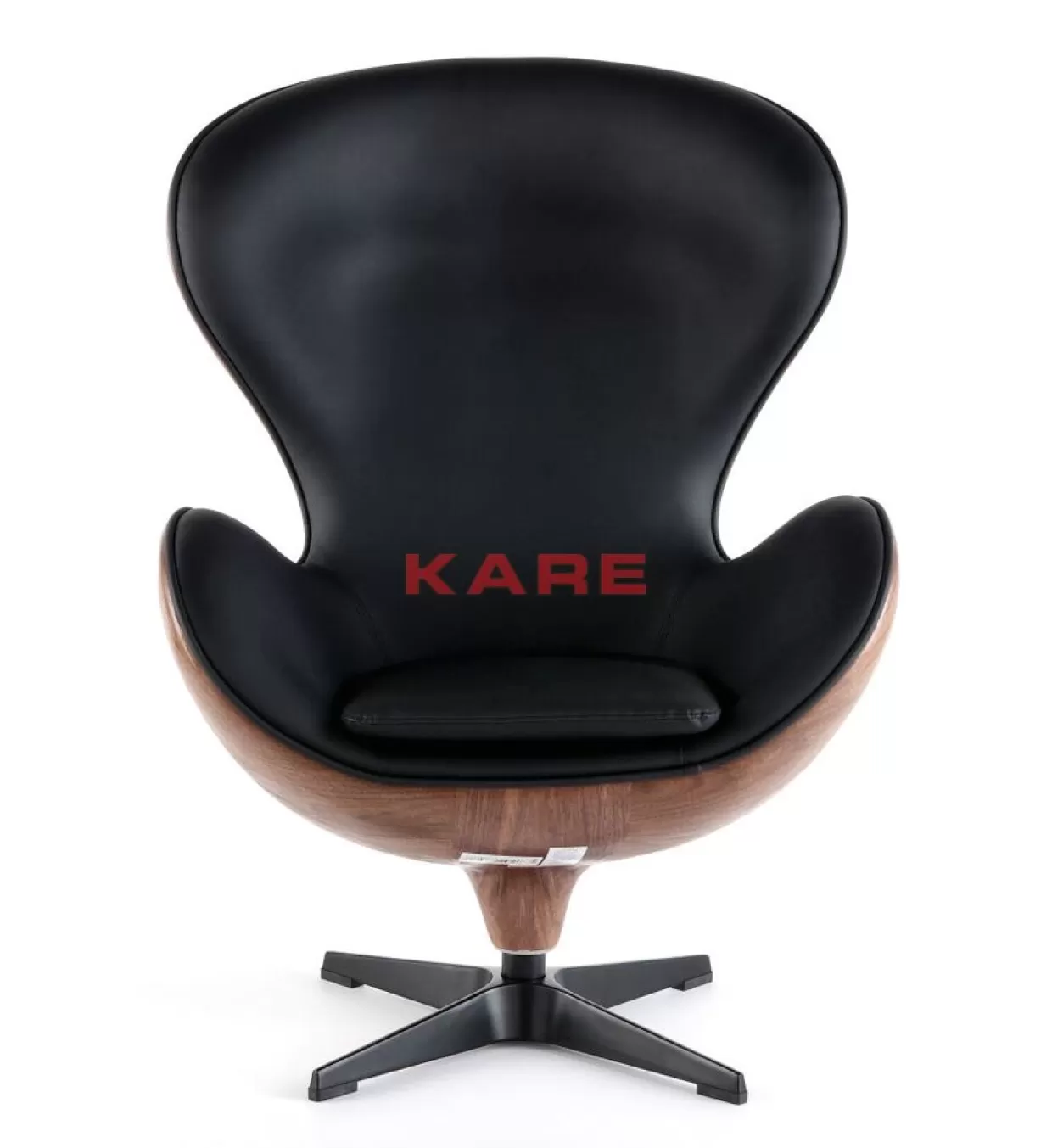 KARE Design Sessel | Drehsessel Lounge Black Walnut