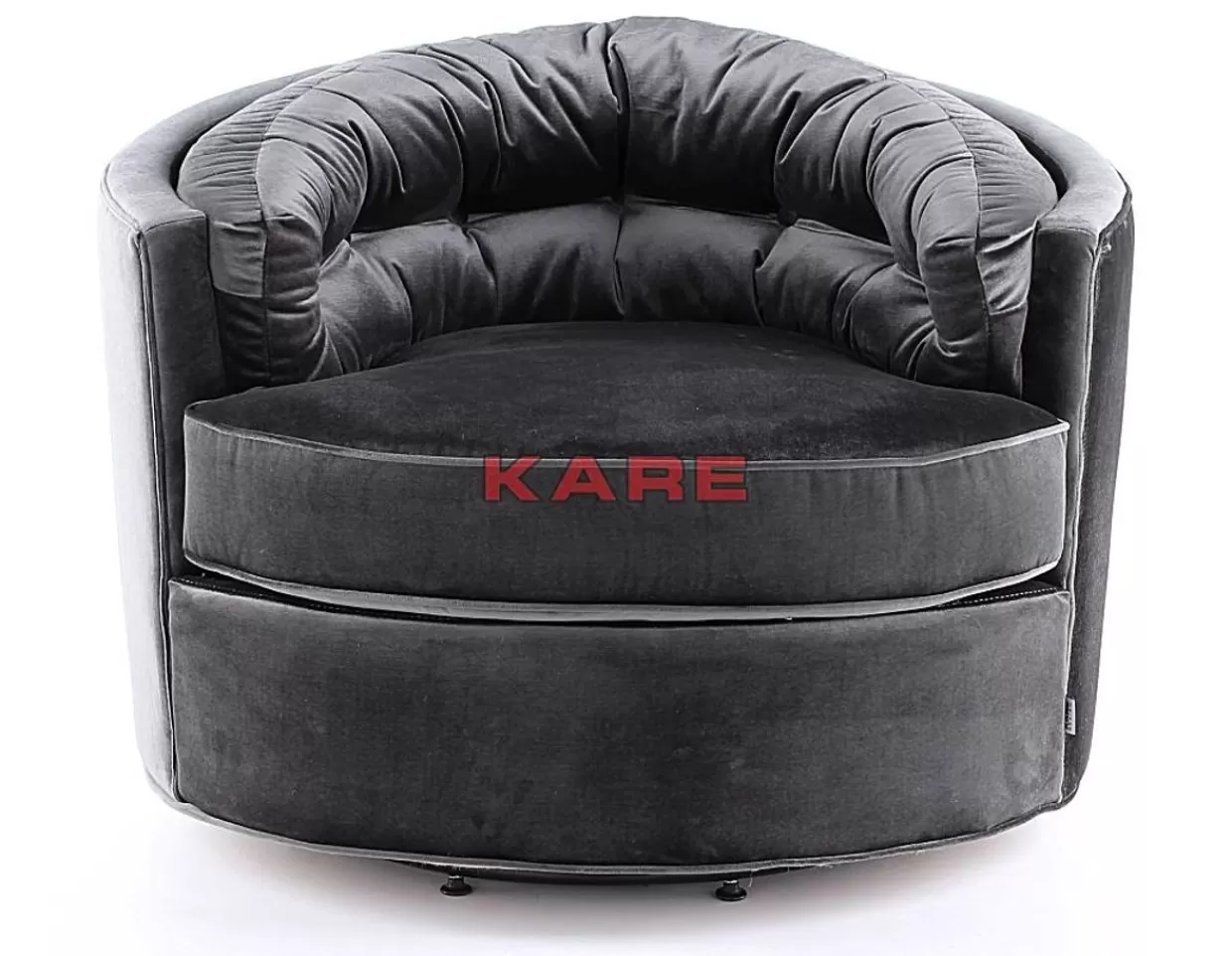 KARE Design Sessel | Drehsessel Music Hall Grau
