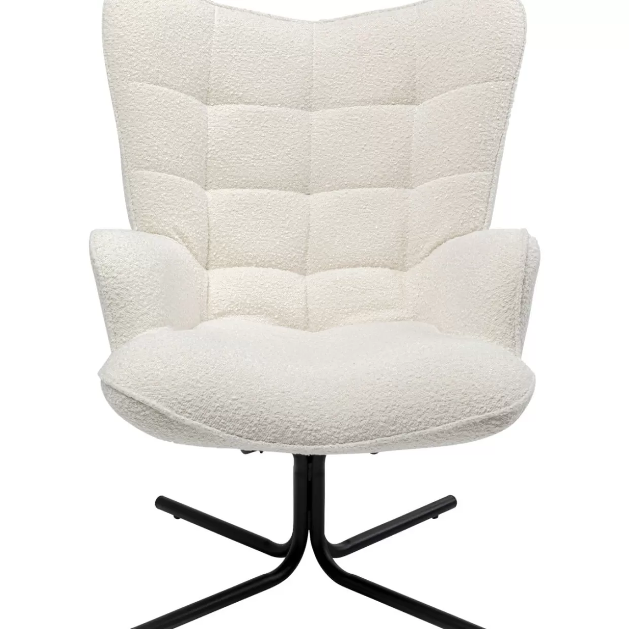 KARE Design Sessel | Drehsessel Oscar Boucle Creme