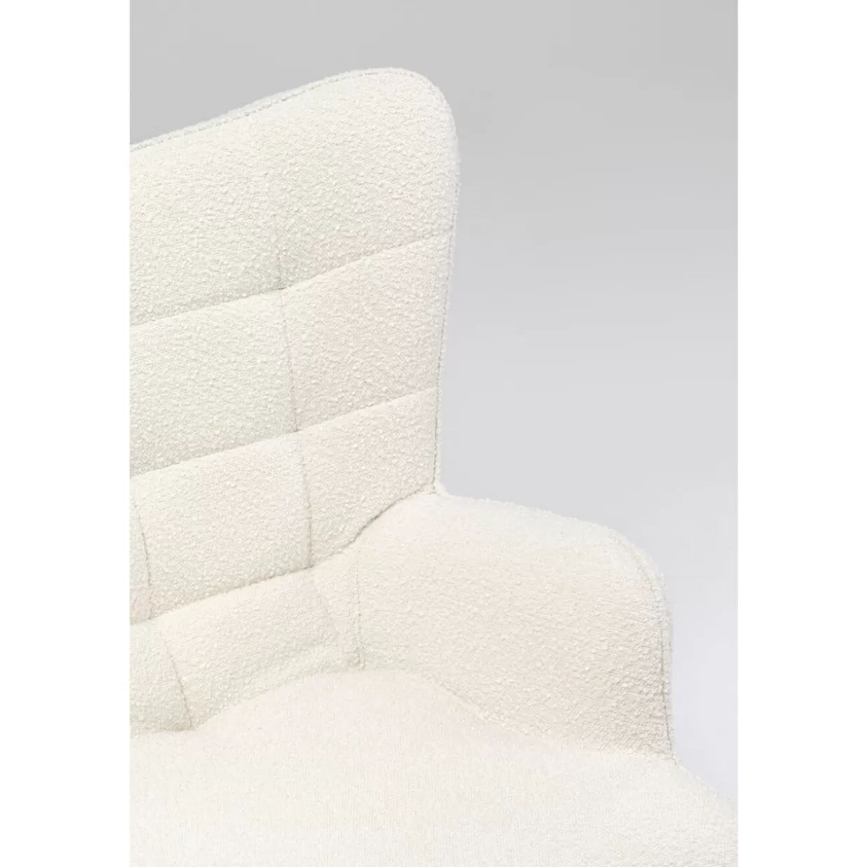 KARE Design Sessel | Drehsessel Oscar Boucle Creme