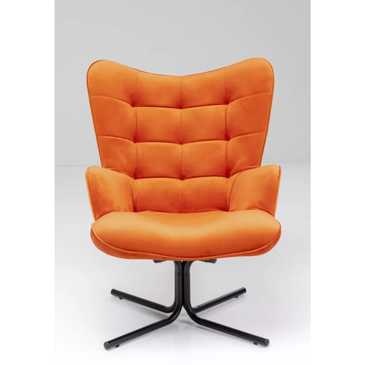 KARE Design Sessel | Drehsessel Oscar Velvet Orange