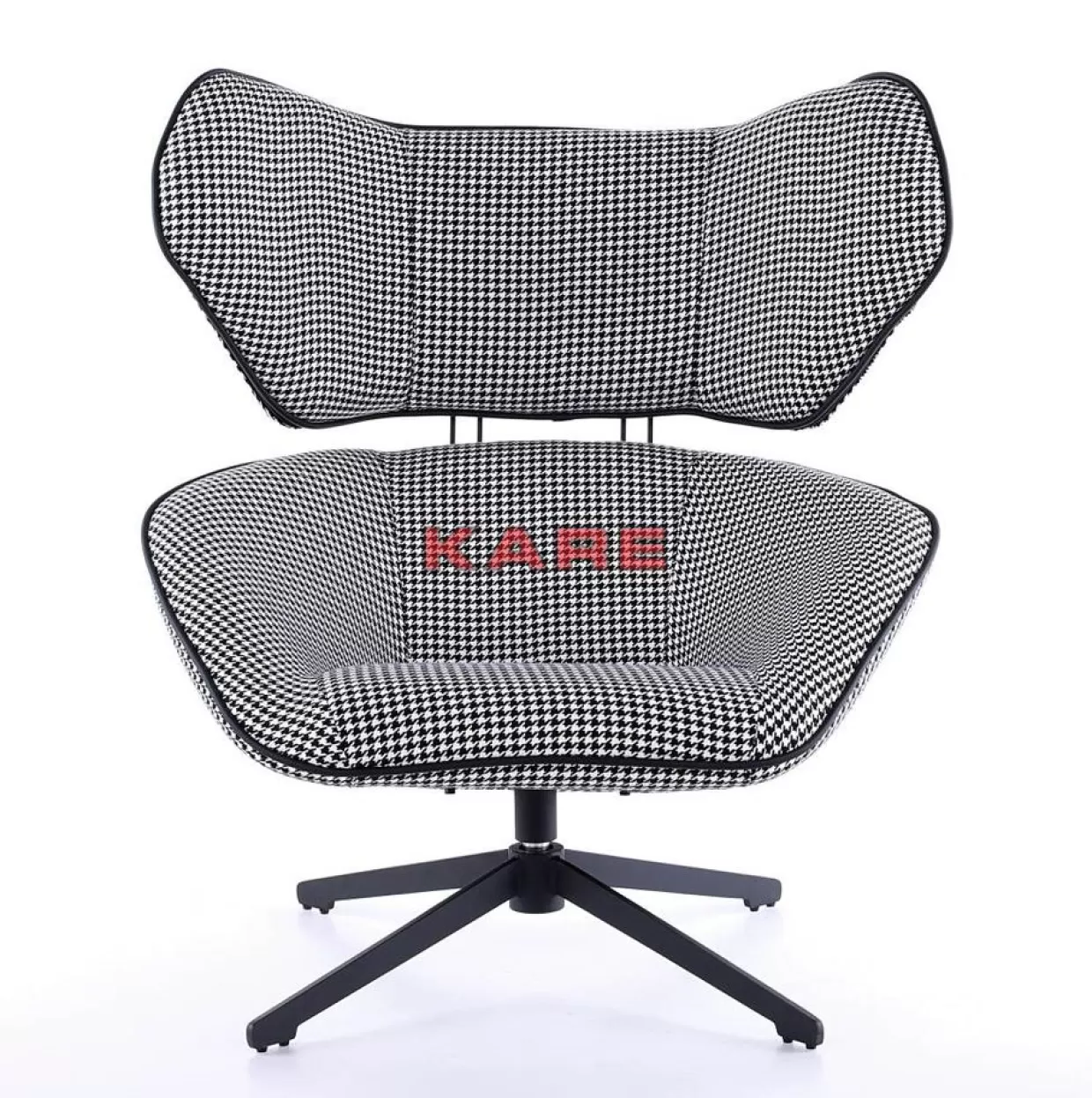 KARE Design Sessel | Drehsessel Toledo Schwarz Weiss