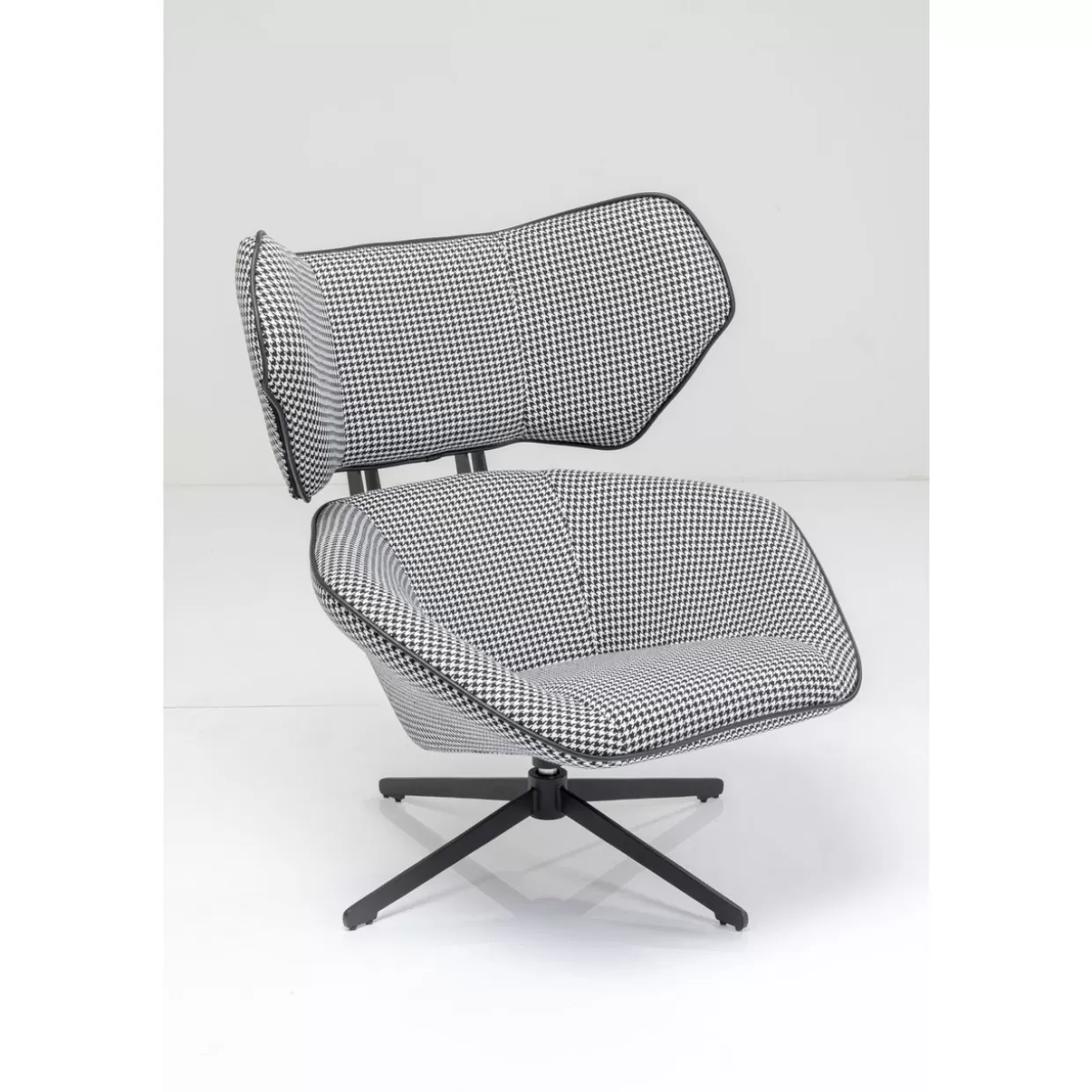 KARE Design Sessel | Drehsessel Toledo Schwarz Weiss