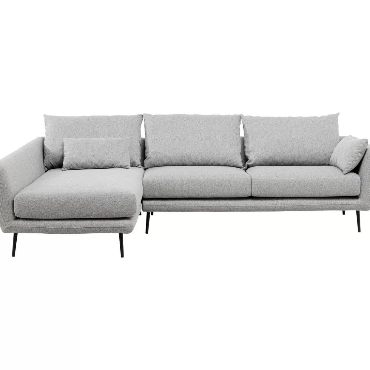 KARE Design Sofas & Couches | Ecksofa Amalfi Links Grau 275Cm