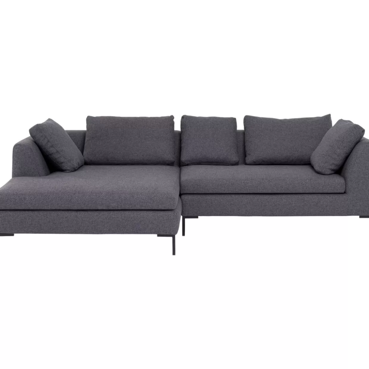 KARE Design Sofas & Couches | Ecksofa Gianni Dolce Dunkelgrau Links