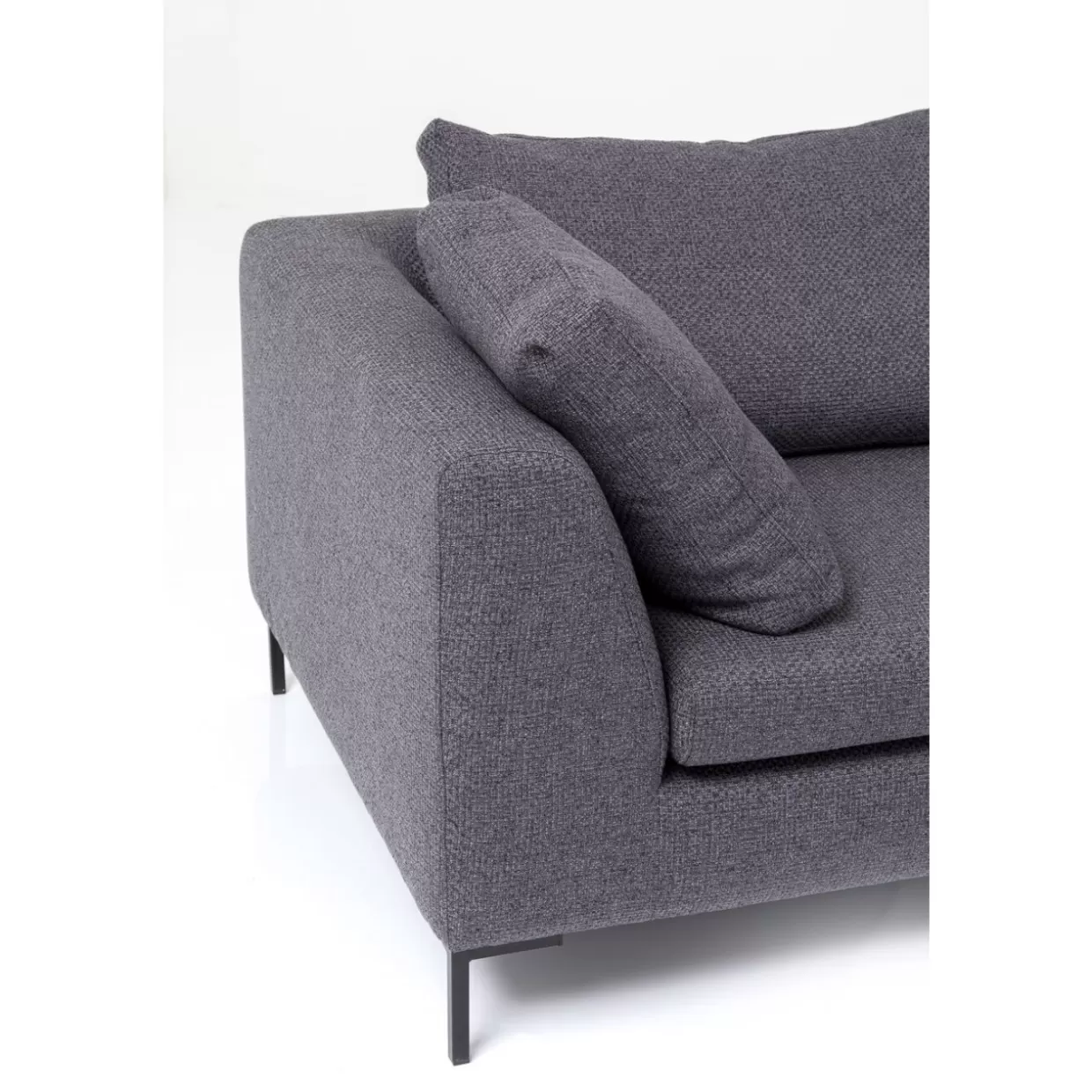 KARE Design Sofas & Couches | Ecksofa Gianni Dolce Dunkelgrau Rechts
