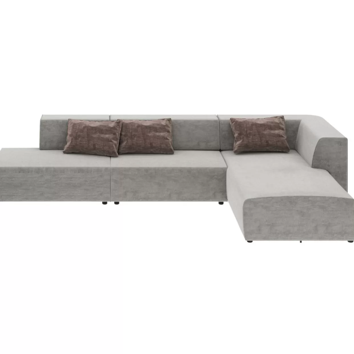 KARE Design Sofas & Couches | Ecksofa Infinity Atlanta Grau 357Cm