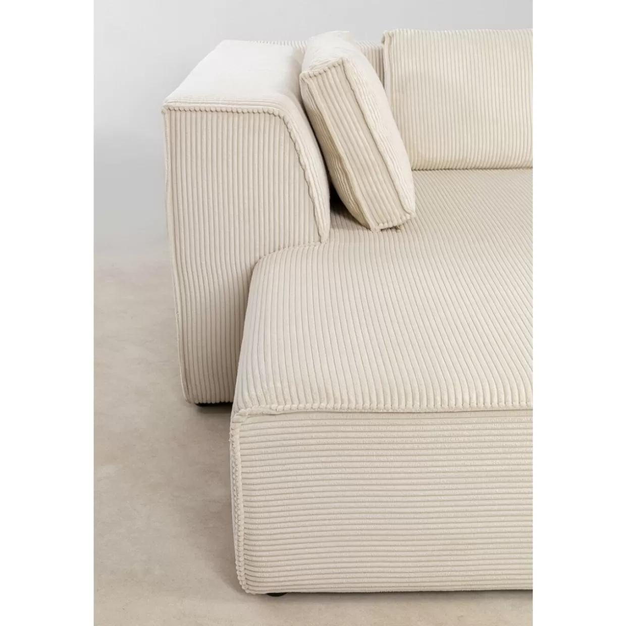 KARE Design Sofas & Couches | Ecksofa Infinity Ottomane Cord Creme Links