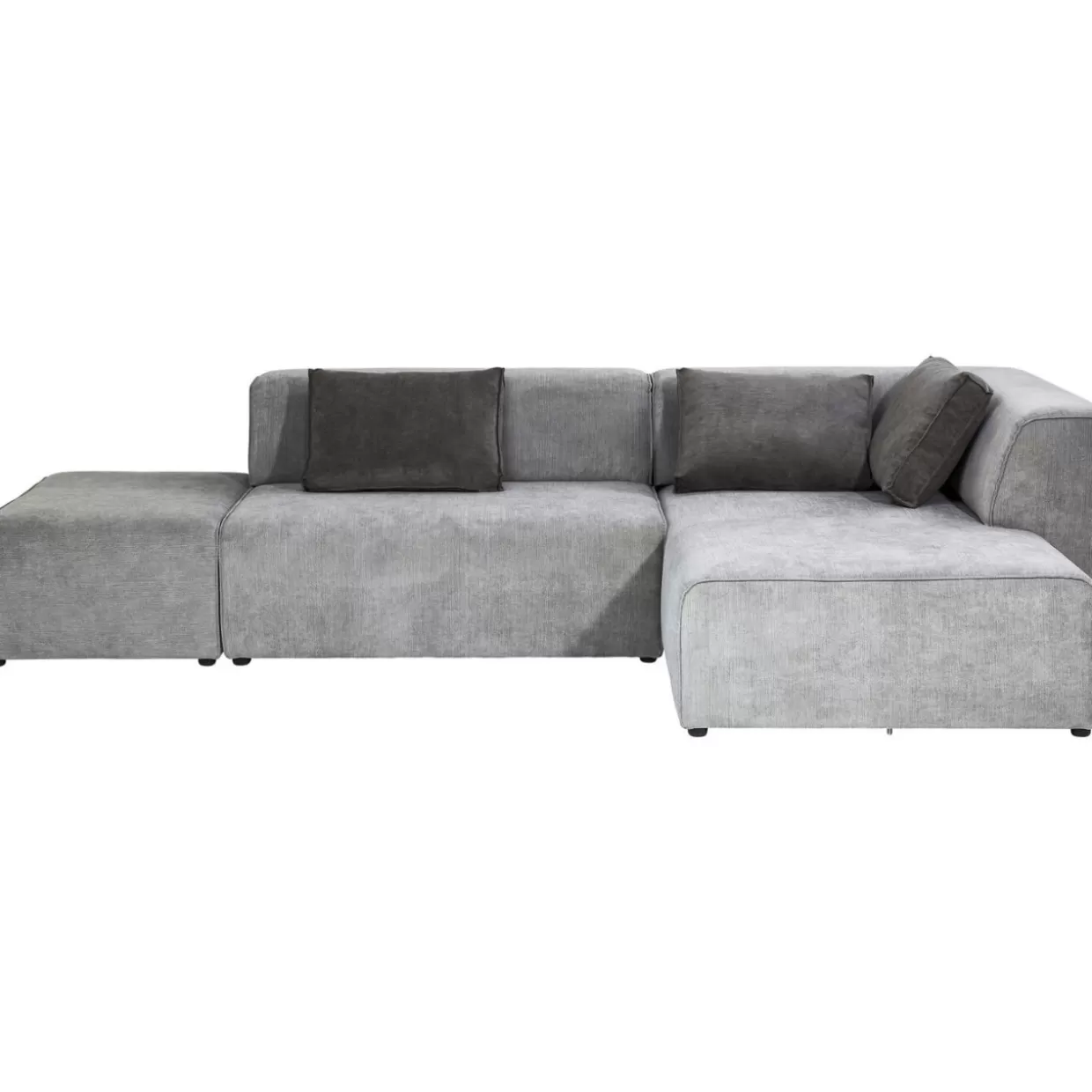 KARE Design Sofas & Couches | Ecksofa Infinity Ottomane Grau Rechts