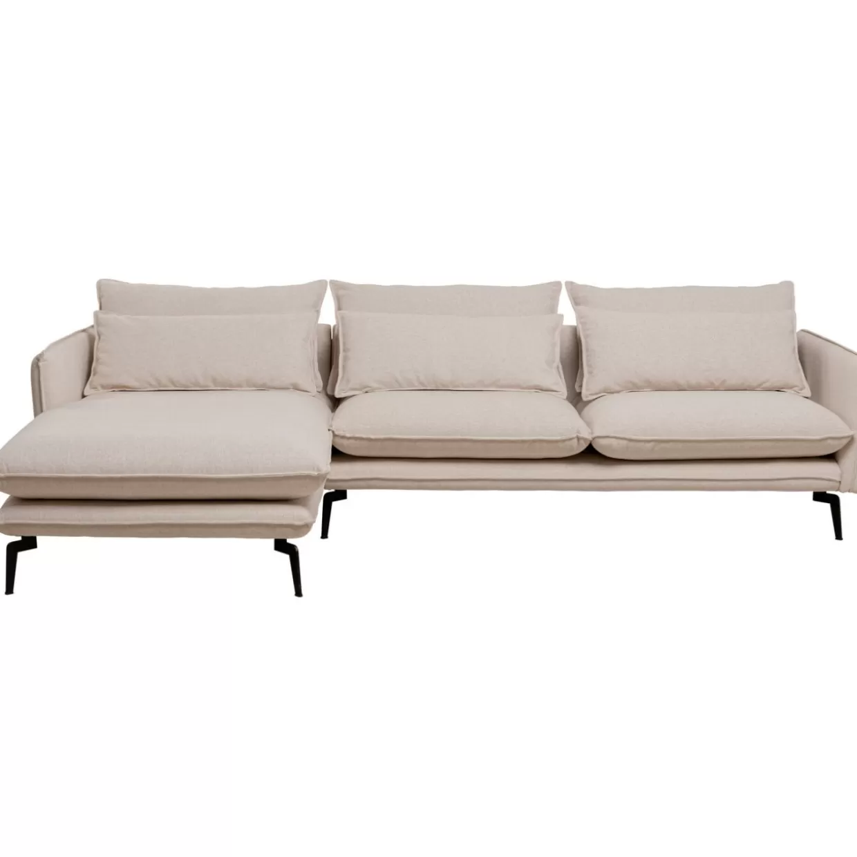 KARE Design Sofas & Couches | Ecksofa Monza Links Creme 296Cm
