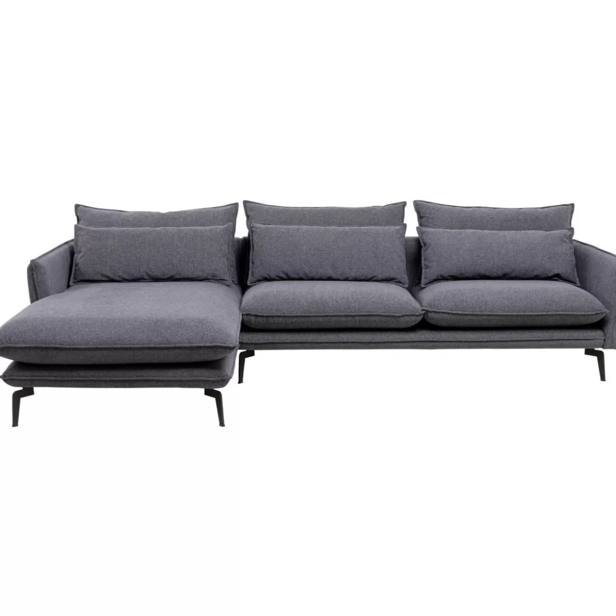 KARE Design Sofas & Couches | Ecksofa Monza Links Grau 296Cm