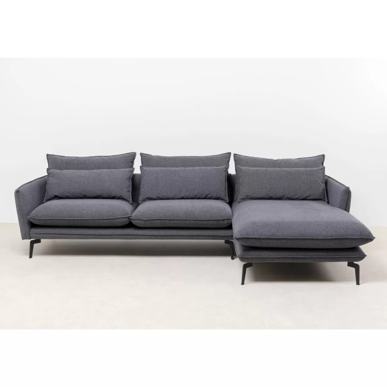 KARE Design Sofas & Couches | Ecksofa Monza Rechts Grau 296Cm
