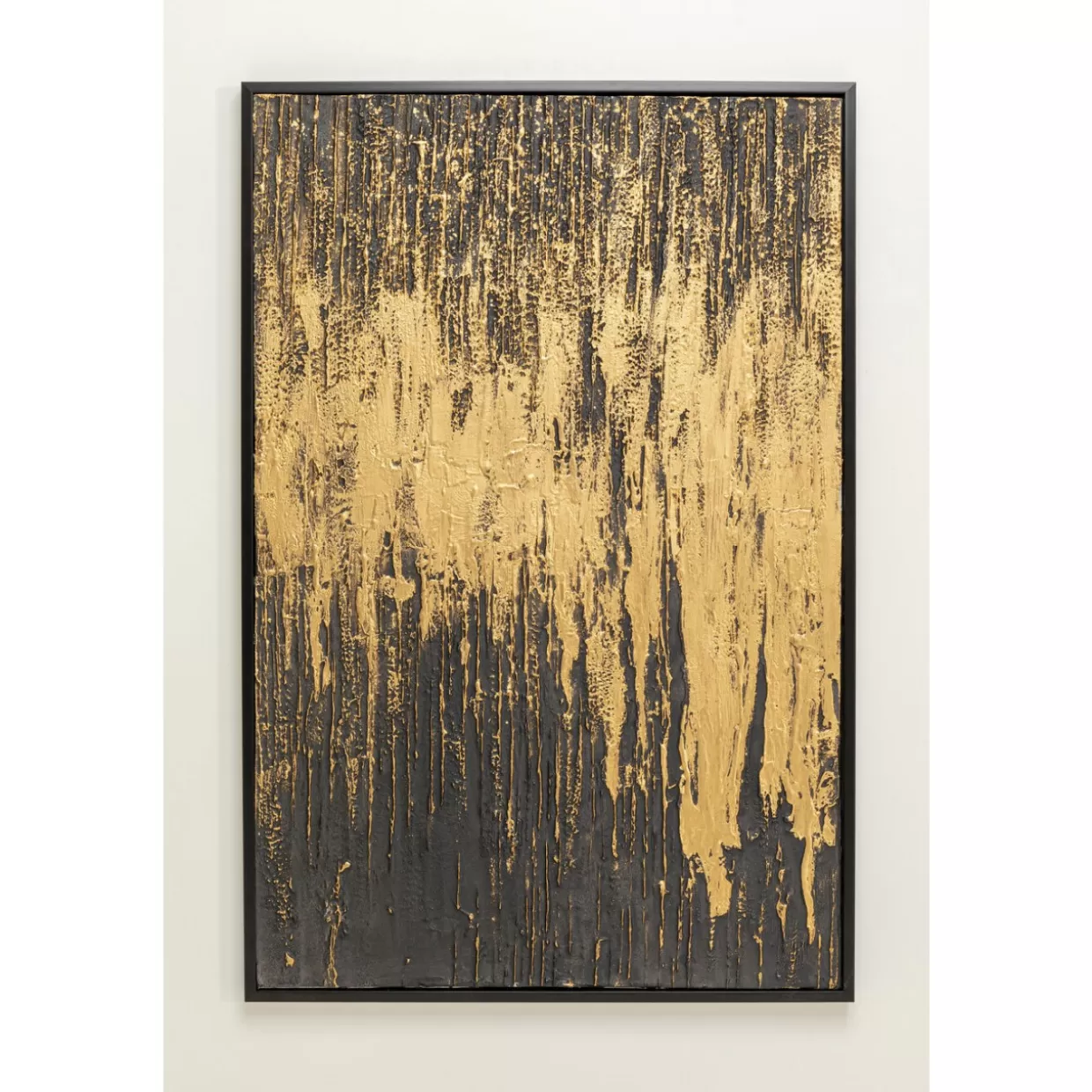 KARE Design Bilder | Gerahmtes Bild Abstract Schwarz 80X120Cm