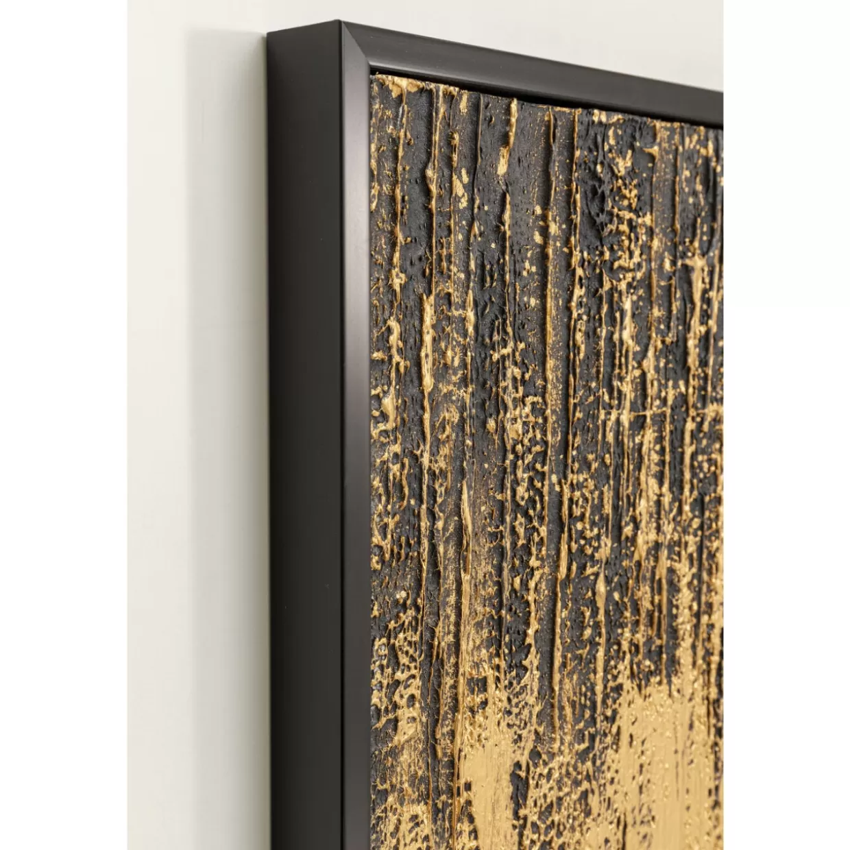 KARE Design Bilder | Gerahmtes Bild Abstract Schwarz 80X120Cm