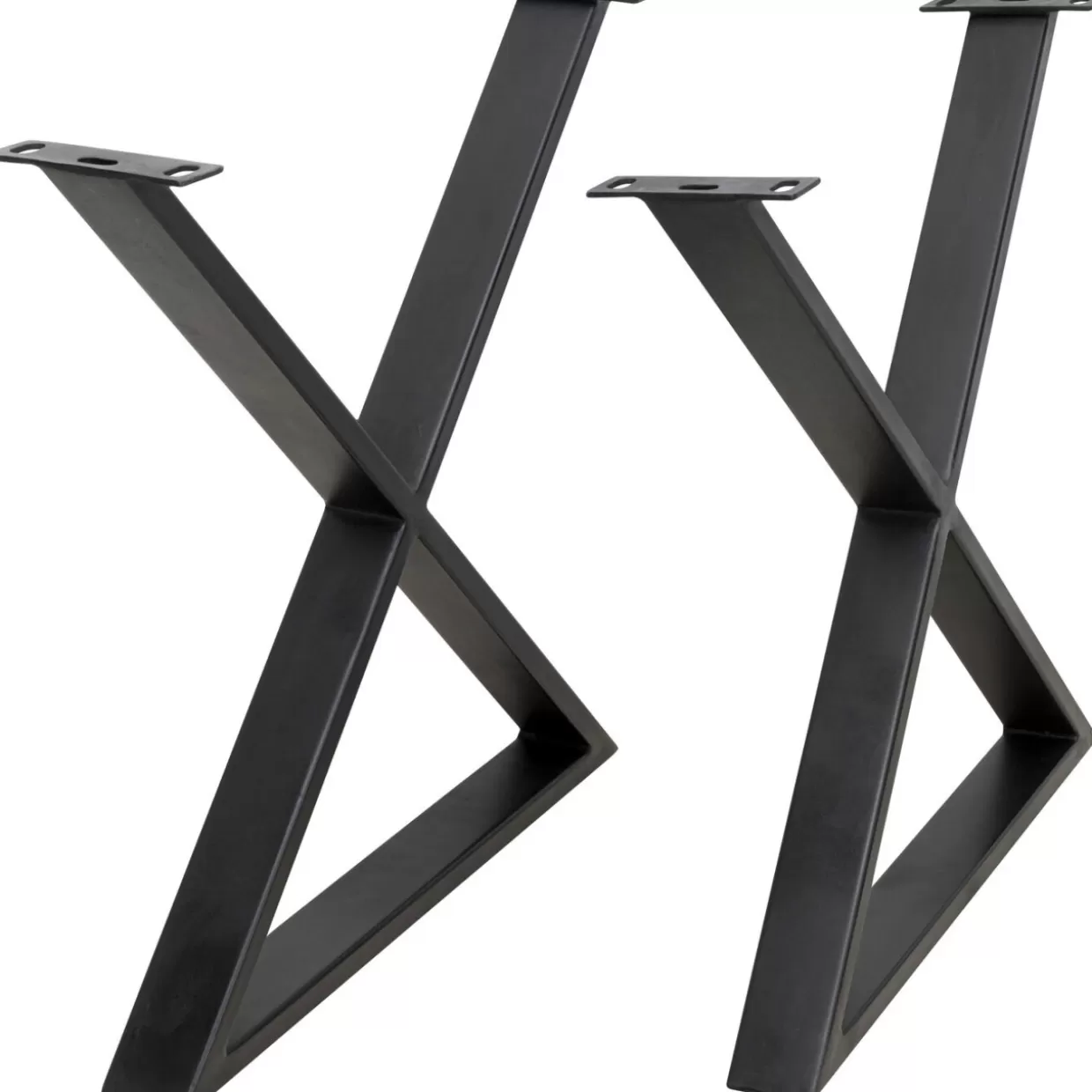 KARE Design Tische | Gestell Tavola Cross Schwarz (2/Set)