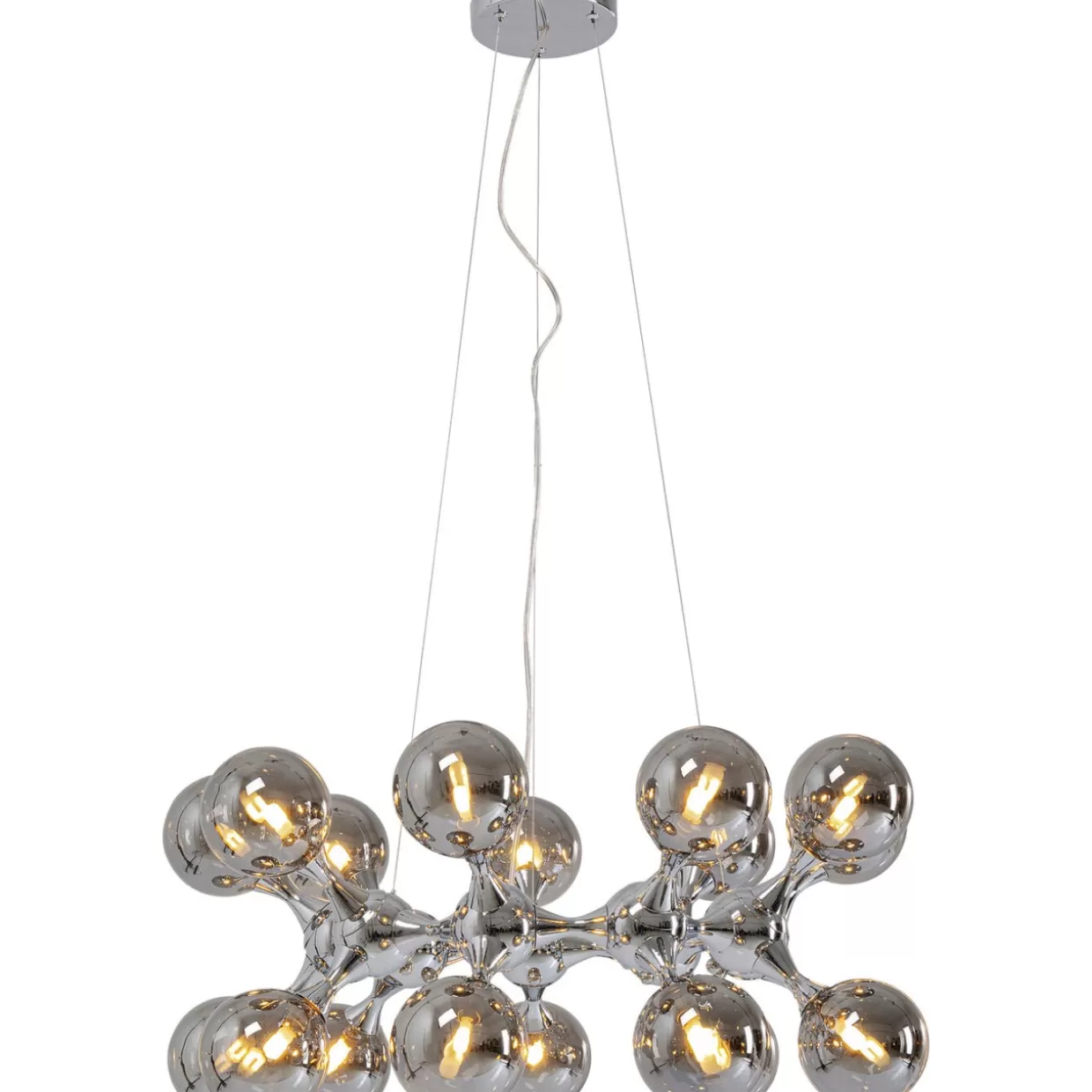 KARE Design Hängeleuchten | Hangeleuchte Atomic Balls Silber O74Cm