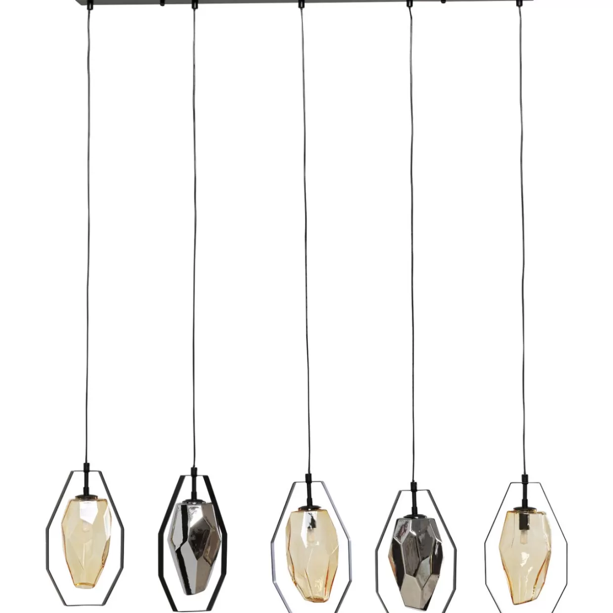 KARE Design Hängeleuchten | Hangeleuchte Diamond Fever Dining Schwarz 110Cm