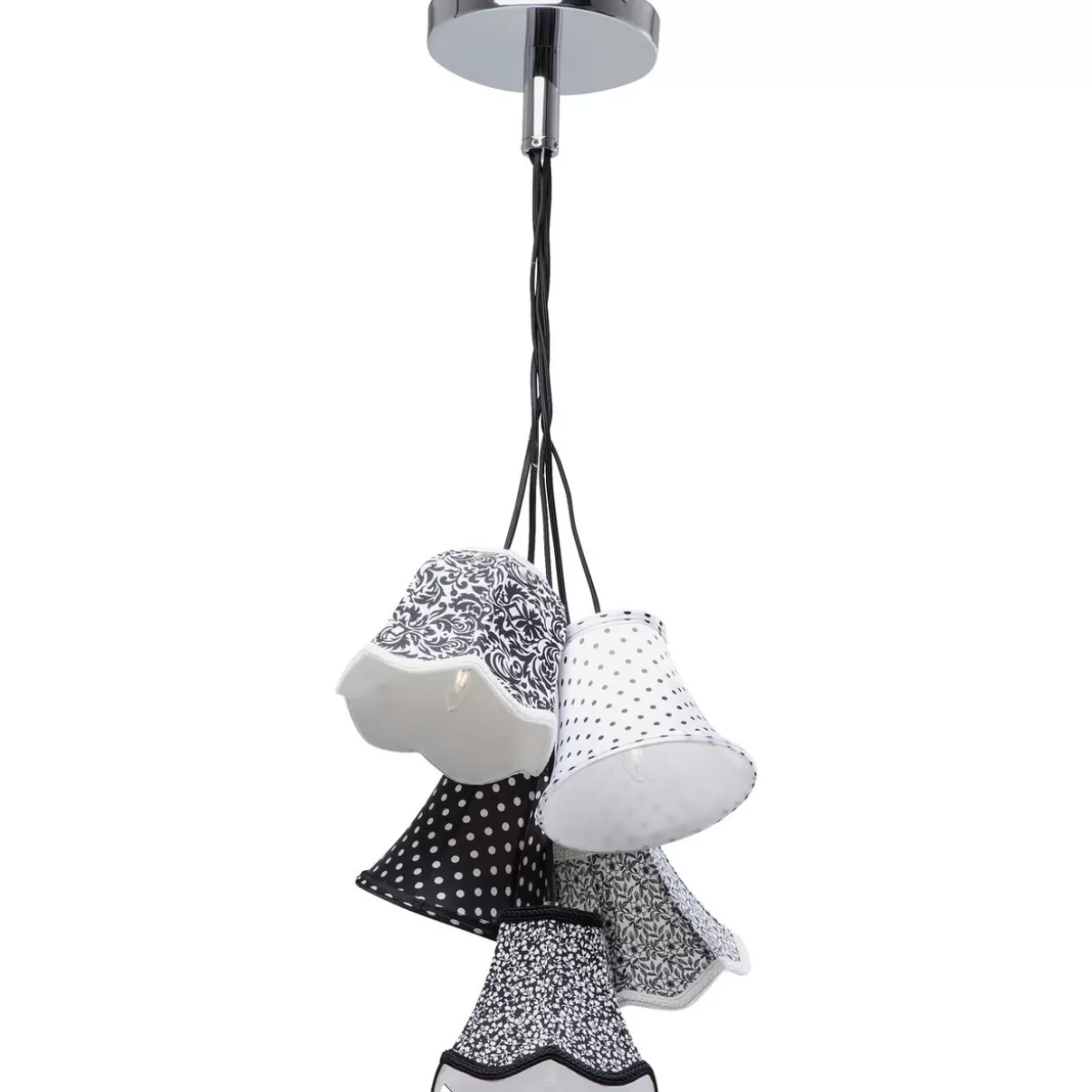 KARE Design Hängeleuchten | Hangeleuchte Saloon Ornament B&W 5Er