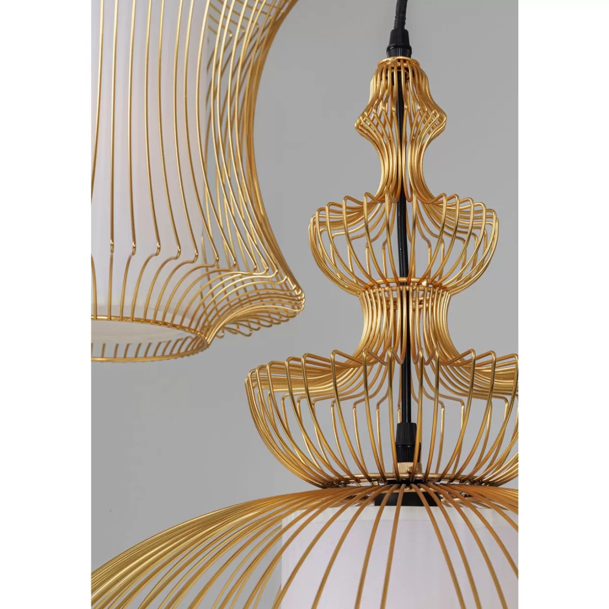 KARE Design Hängeleuchten | Hangeleuchte Swing Iron Tre Gold