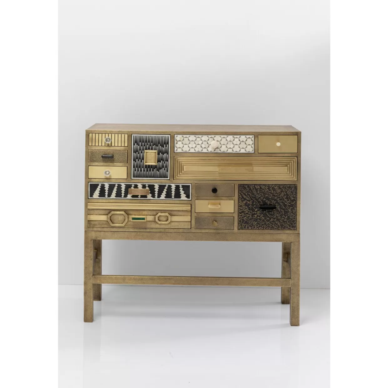 KARE Design Kommoden & Sideboards | Hochkommode Chalet Gold 13 Schube