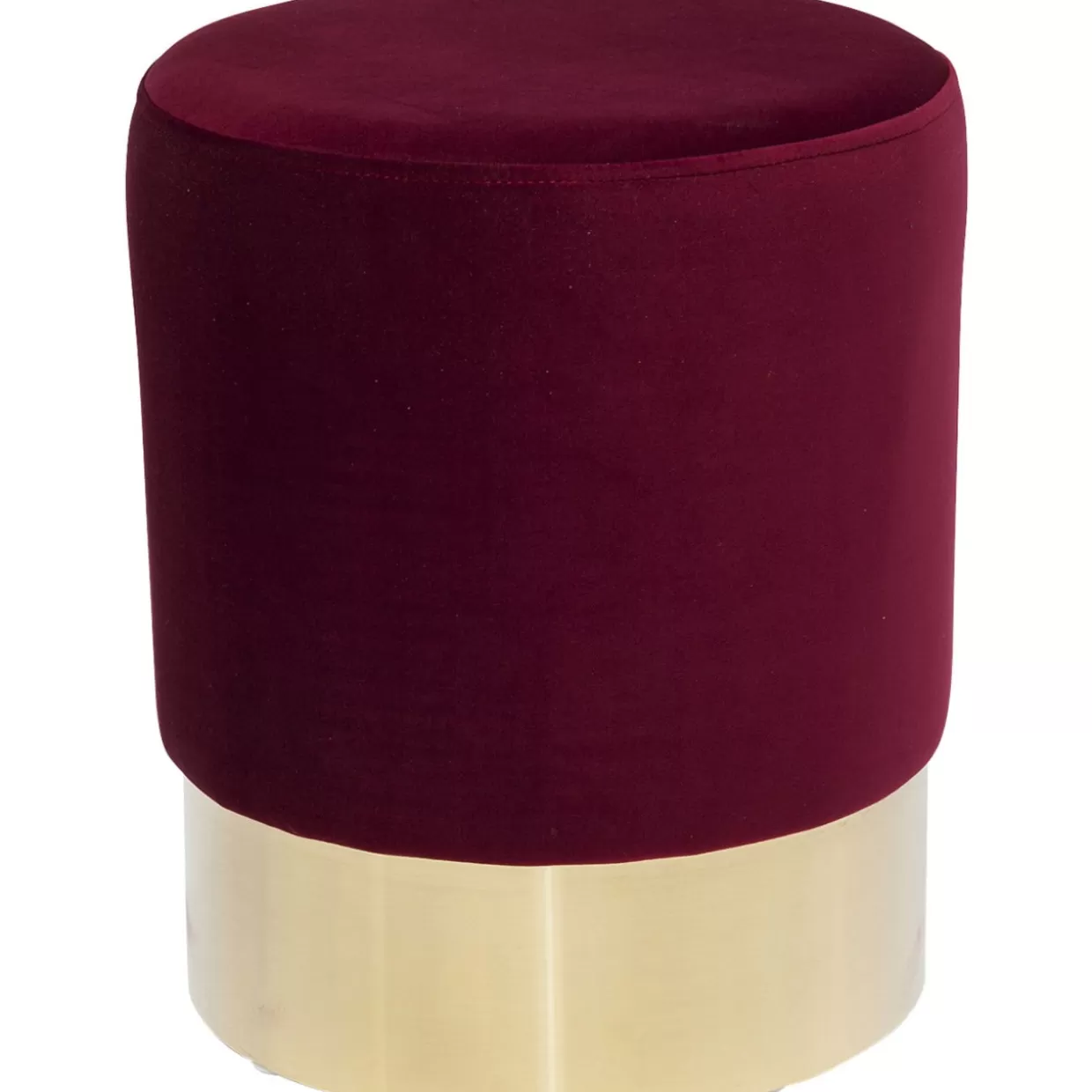 KARE Design Sitzbänke | Hocker Cherry Bordeaux Brass O35Cm