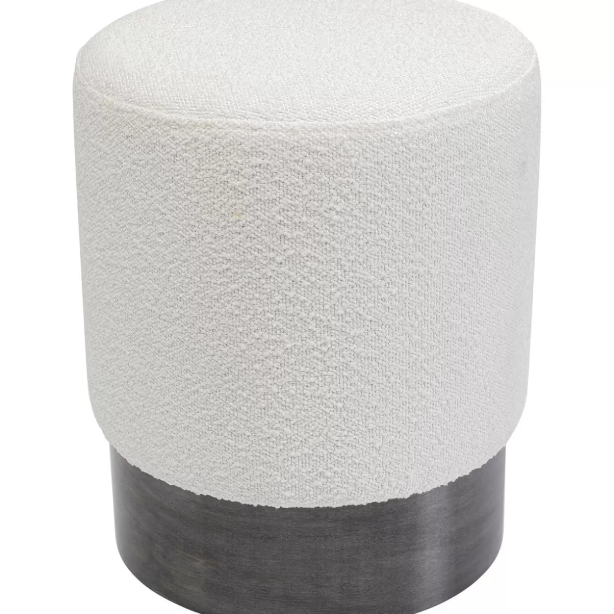 KARE Design Sitzbänke | Hocker Cherry Boucle Creme Smoke O35Cm