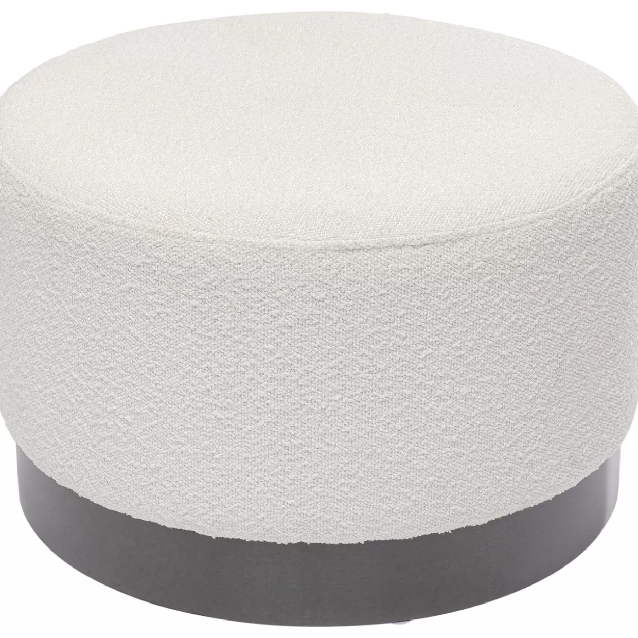 KARE Design Sitzbänke | Hocker Cherry Boucle Creme Smoke O55Cm