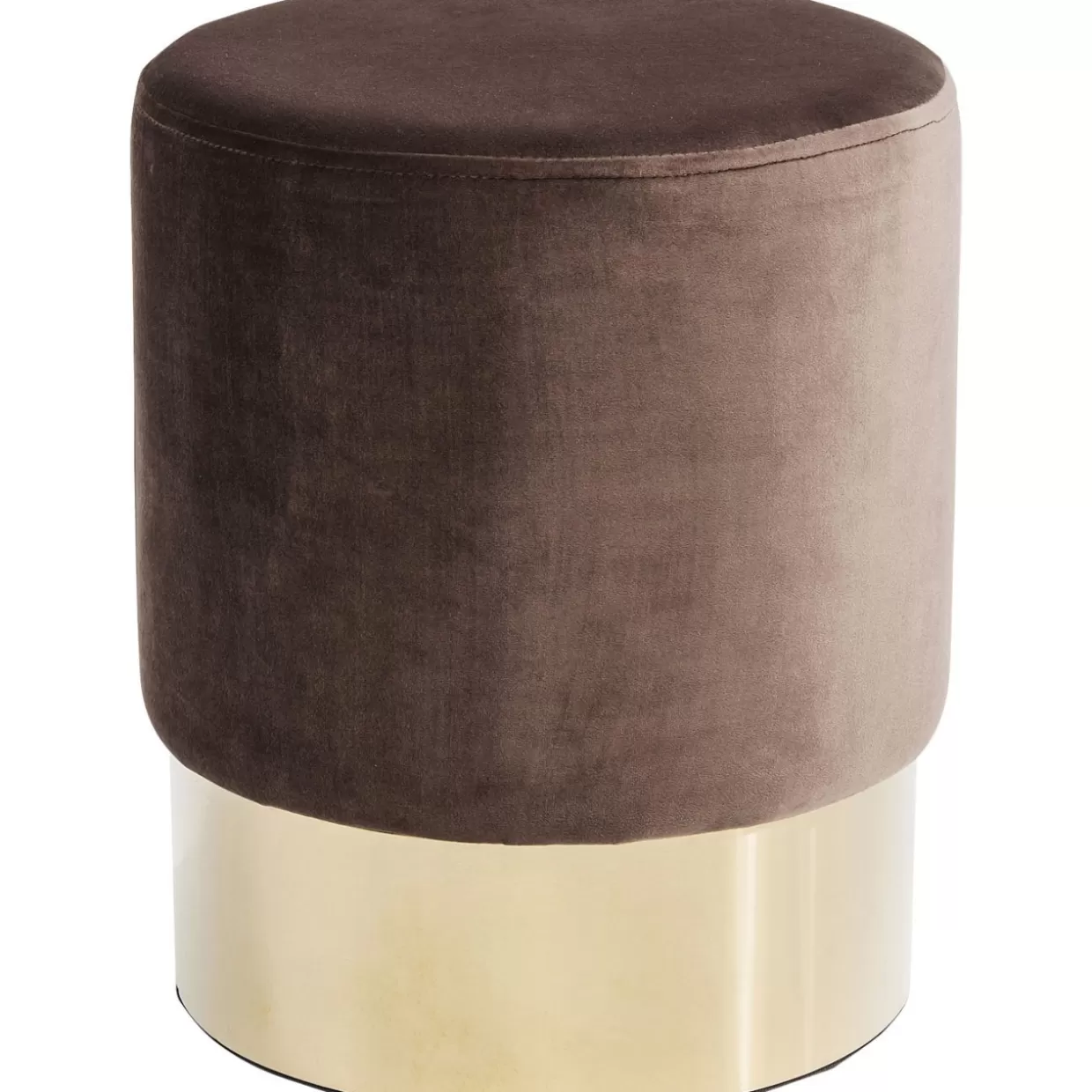 KARE Design Sitzbänke | Hocker Cherry Braun Brass O35Cm
