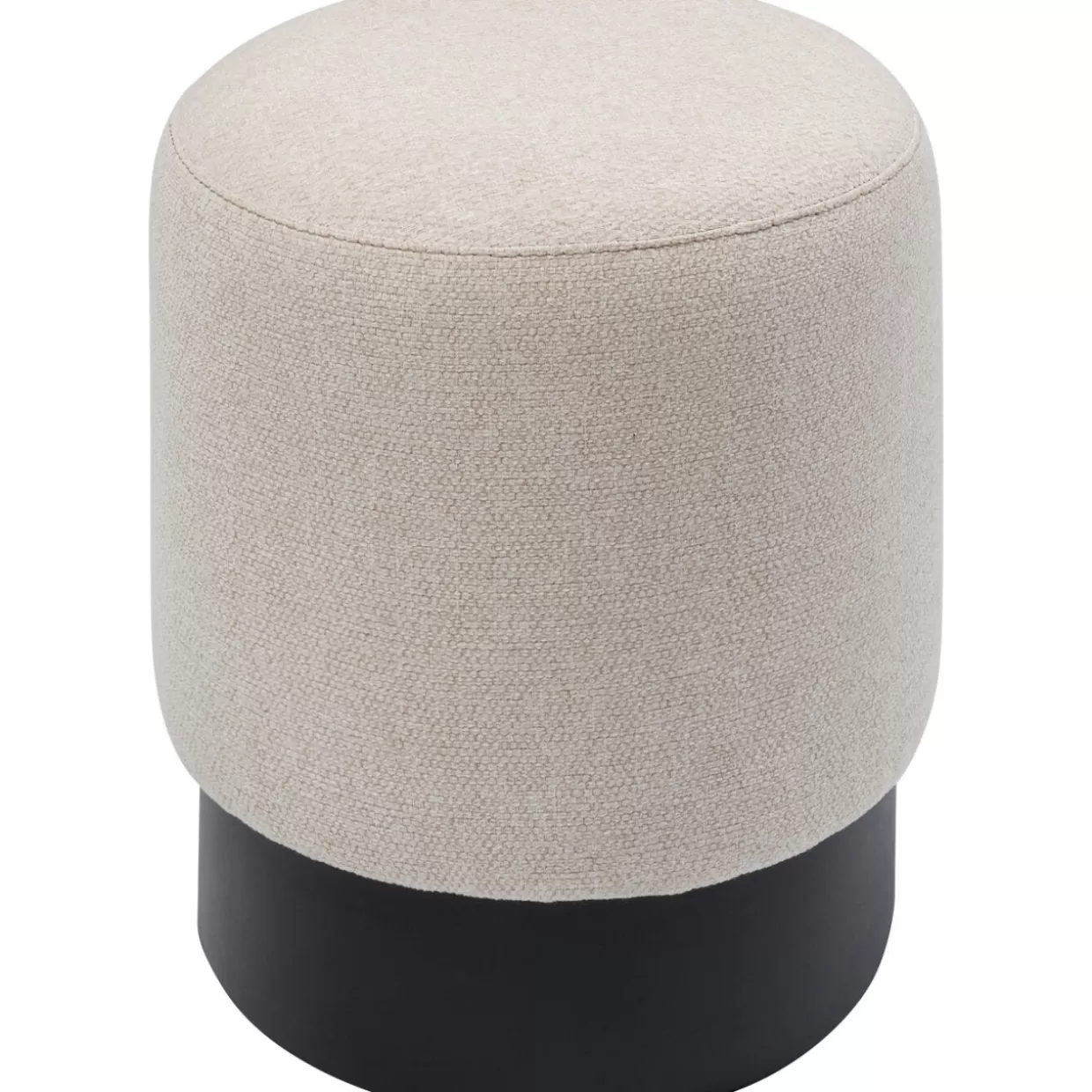 KARE Design Sitzbänke | Hocker Cherry Creme Black O36Cm