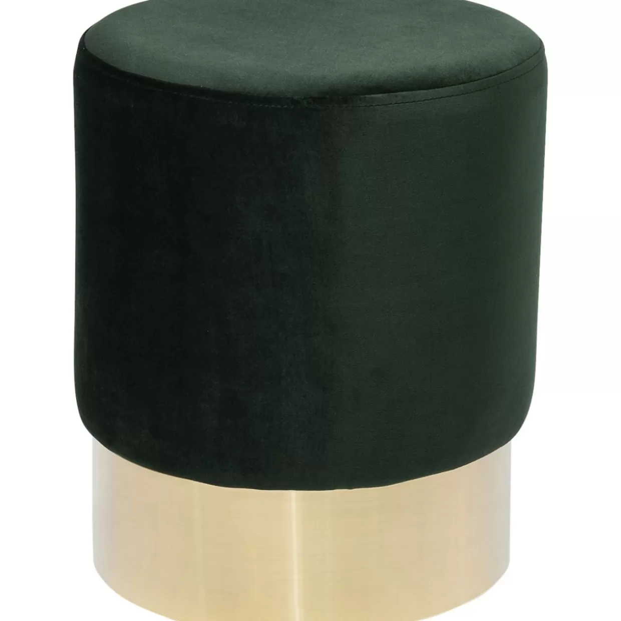KARE Design Sitzbänke | Hocker Cherry Dunkelgrun Brass O35Cm