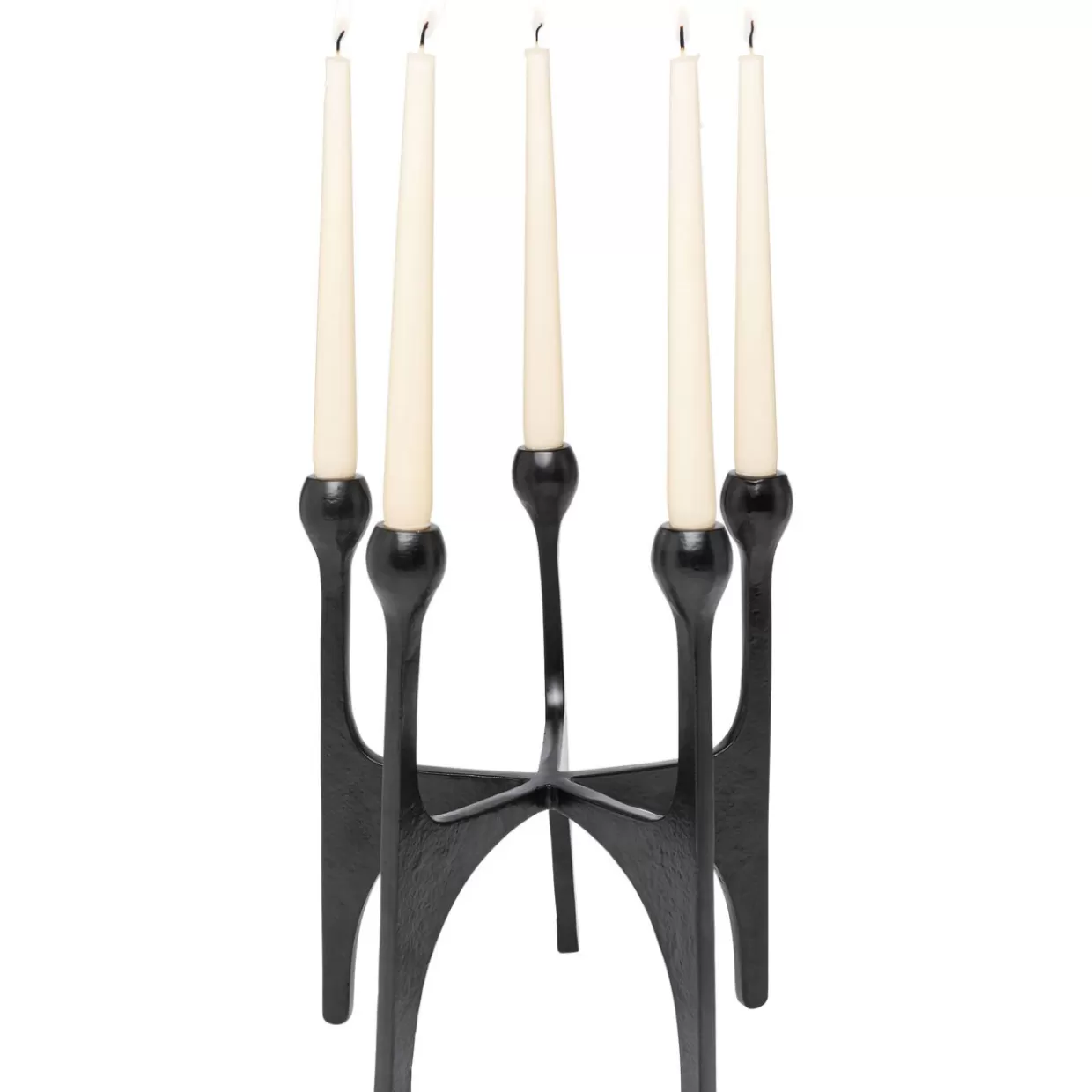 KARE Design Kerzenständer & Laternen | Kerzenständer Stacky Schwarz 31Cm