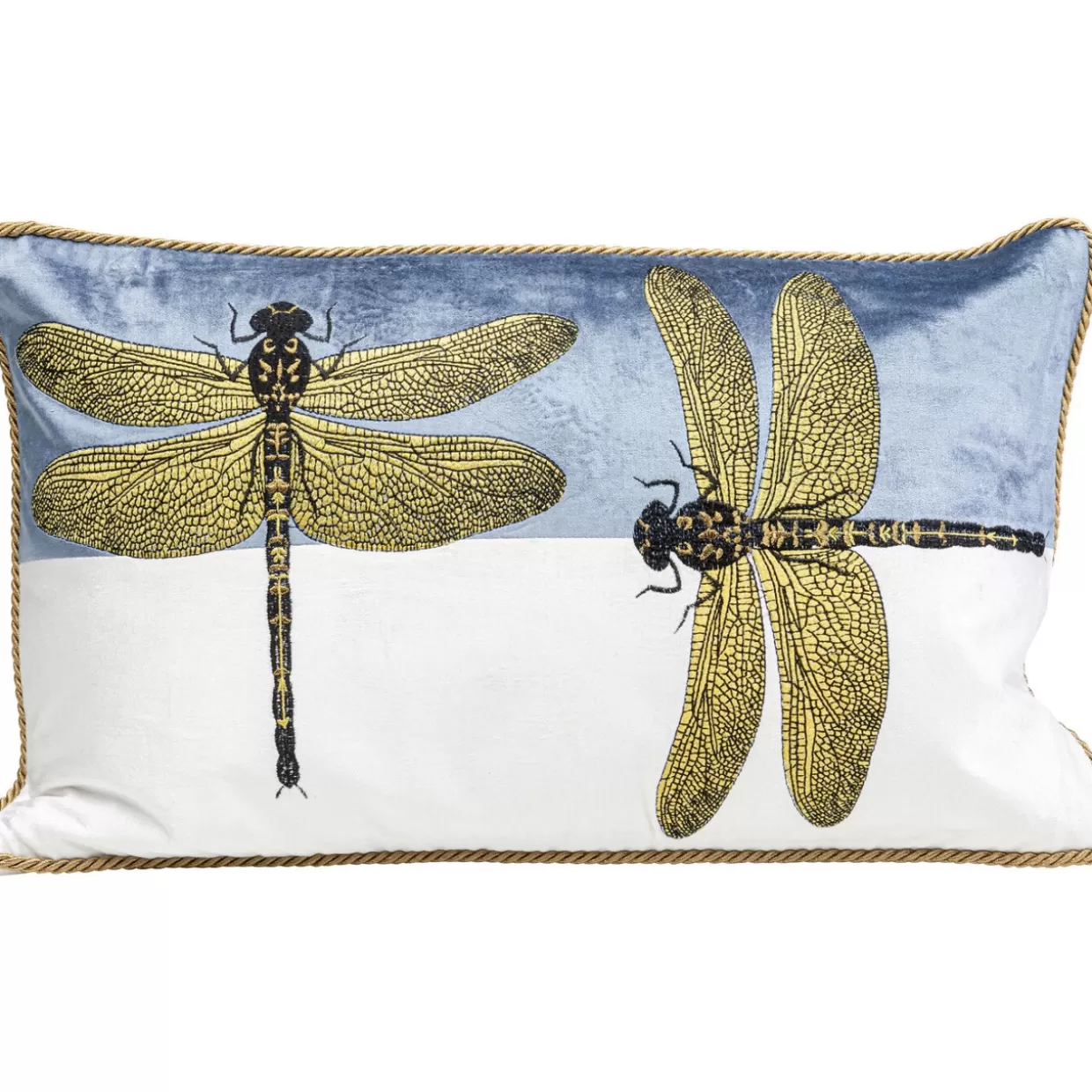 KARE Design Kissen | Kissen Glitter Dragonfly Weis 50X30Cm