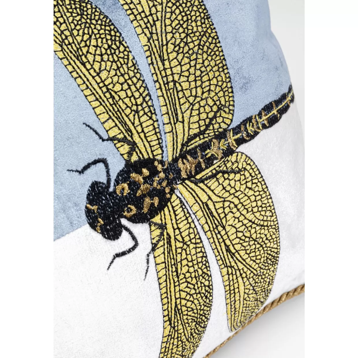 KARE Design Kissen | Kissen Glitter Dragonfly Weis 50X30Cm