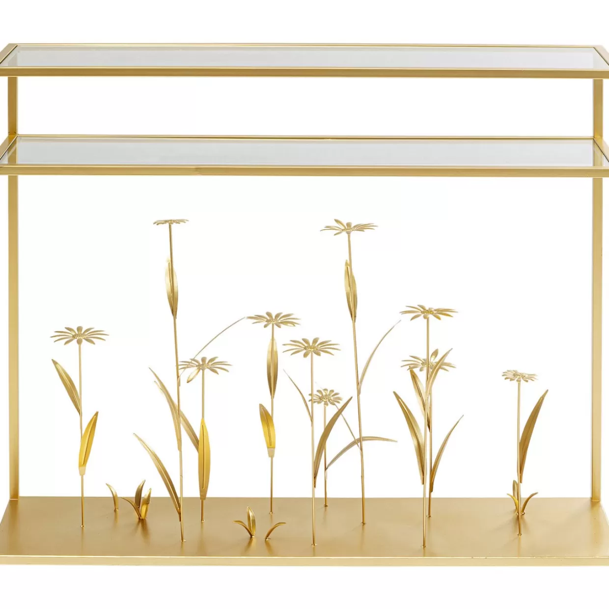 KARE Design Kommoden & Sideboards | Konsole Flower Meadow Gold 100