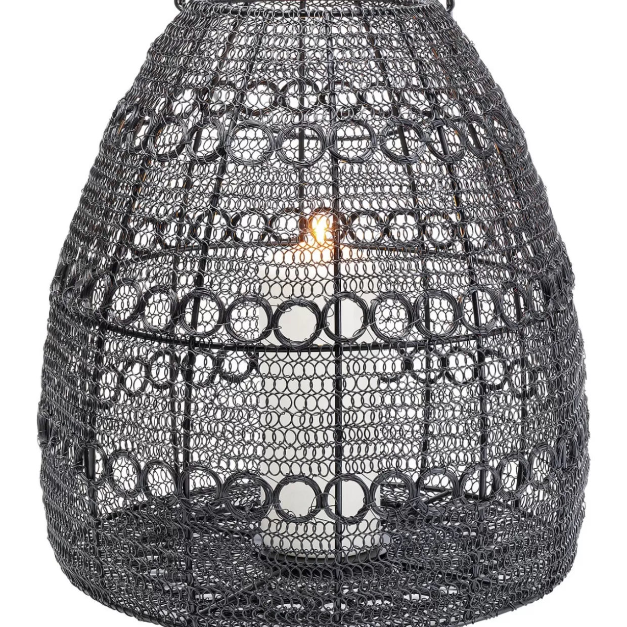 KARE Design Kerzenständer & Laternen | Laterne Hayat Cone Schwarz 37Cm