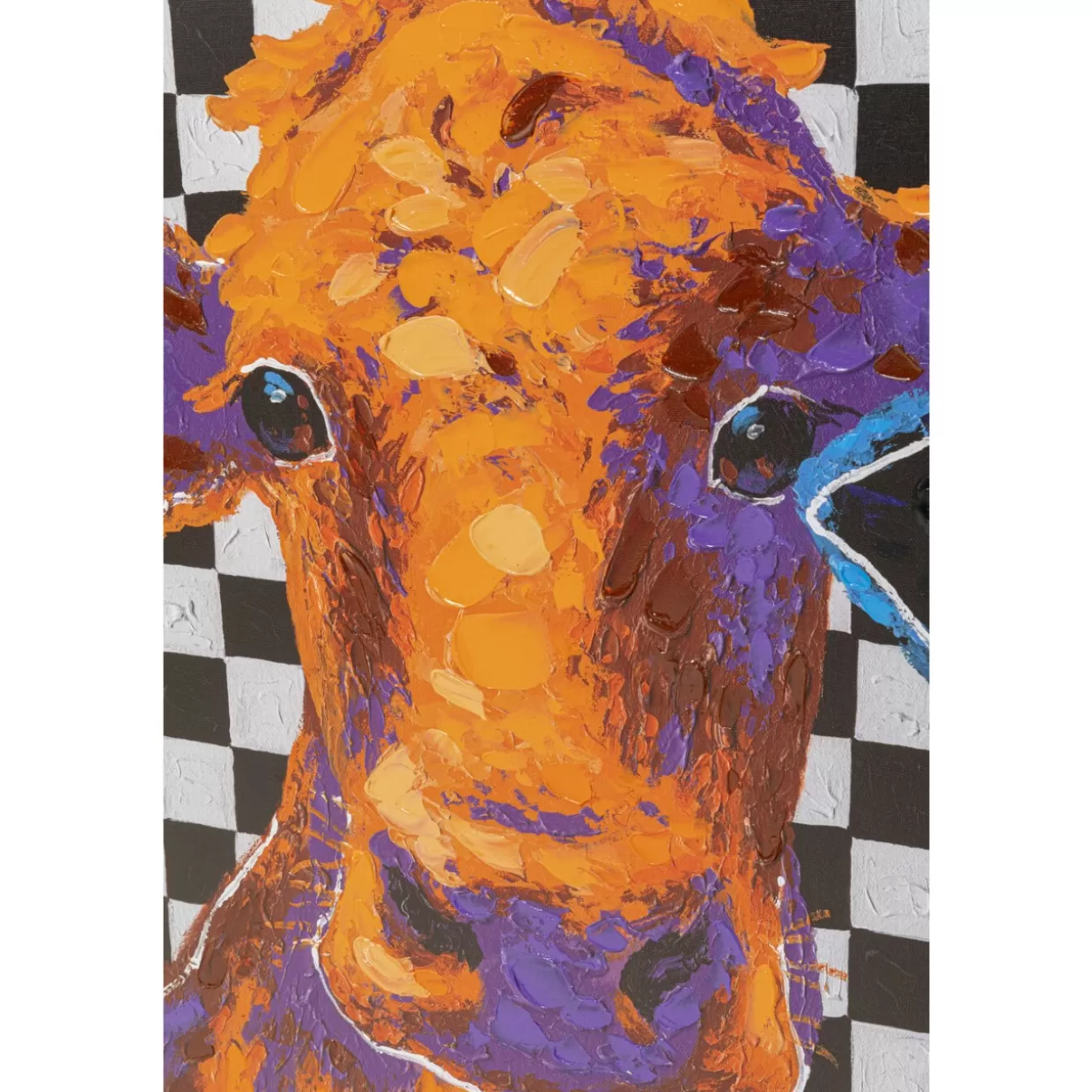 KARE Design Bilder | Leinwandbild Colorful Cows 120X90Cm