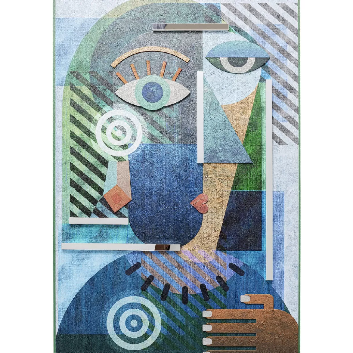 KARE Design Bilder | Objektbild Geometric Woman 100X150Cm