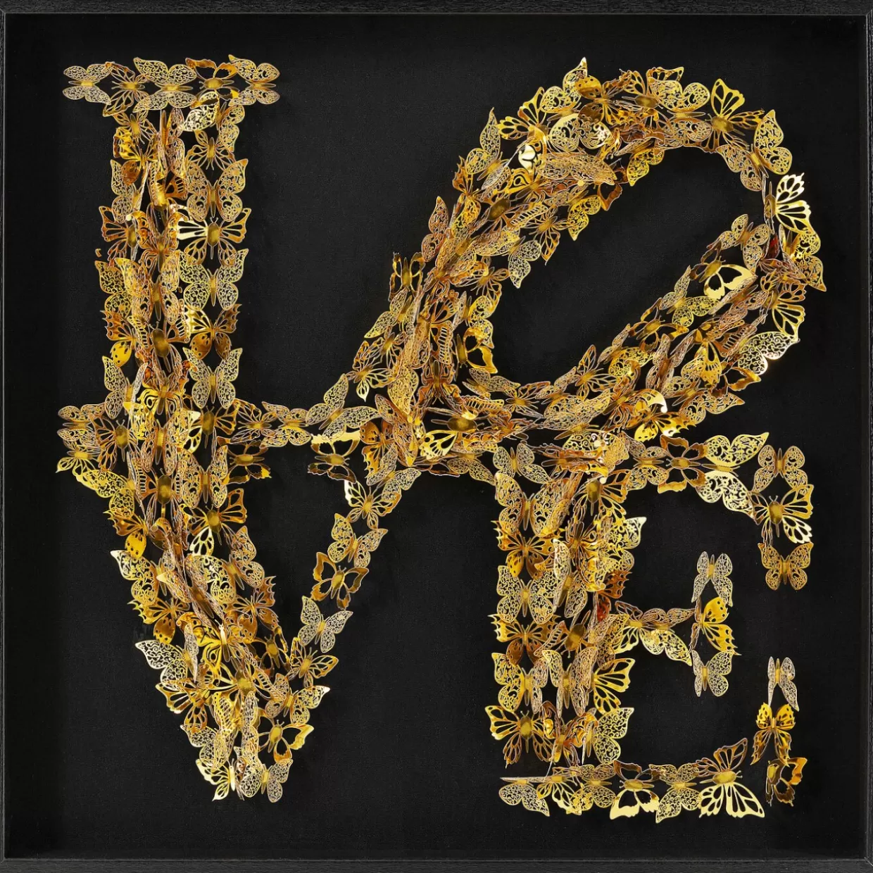 KARE Design Bilder | Objektbild Love Butterfly 90X90Cm