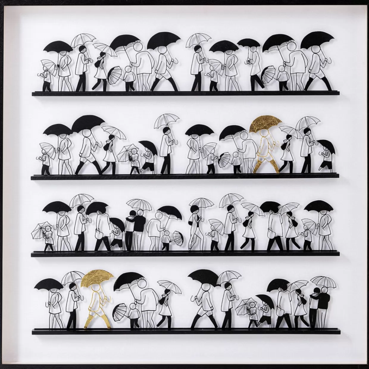 KARE Design Bilder | Objektbild Singing In The Rain 90X90Cm