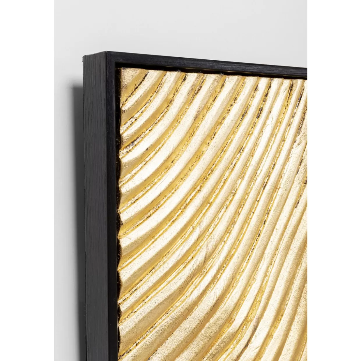 KARE Design Bilder | Objektbild Wave Gold (2/Set)