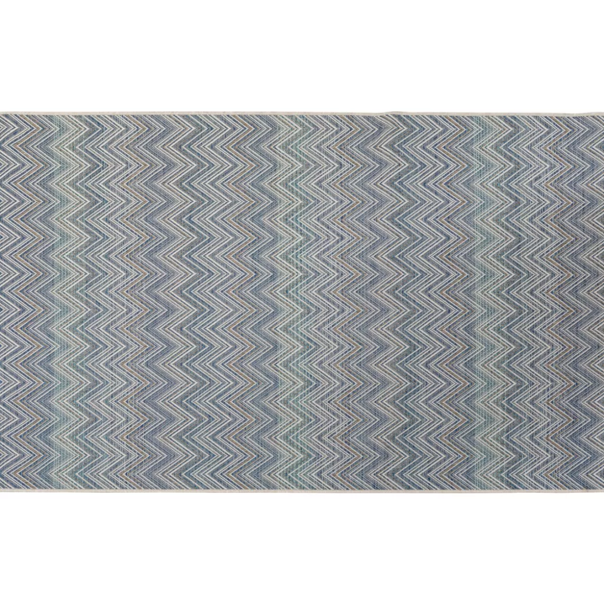 KARE Design Teppiche | Outdoor Teppich Zigzag Blau 160X230Cm