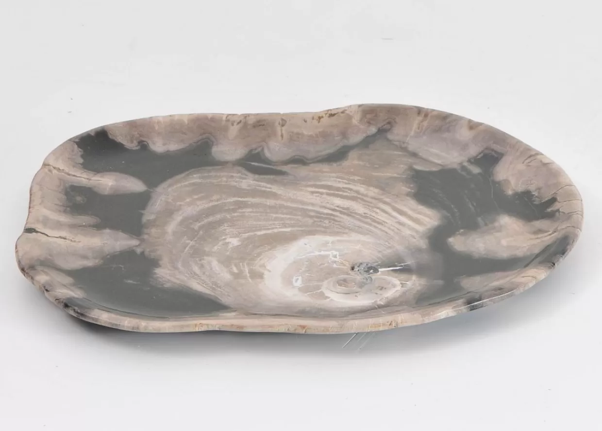 KARE Design Geschirr & Tischaccessoires | Platte Nachtwoud Versteinertes Holz