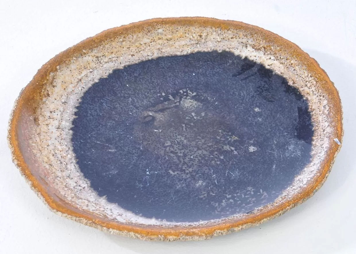 KARE Design Geschirr & Tischaccessoires | Platte Stone Age Versteinertes Holz