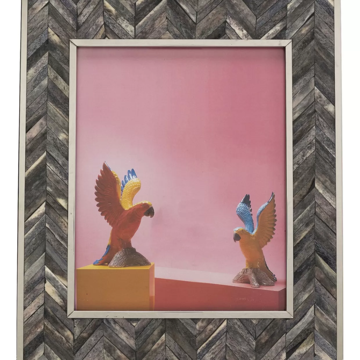 KARE Design Deko & Geschenkartikel | Rahmen Chevron Grau 20X25