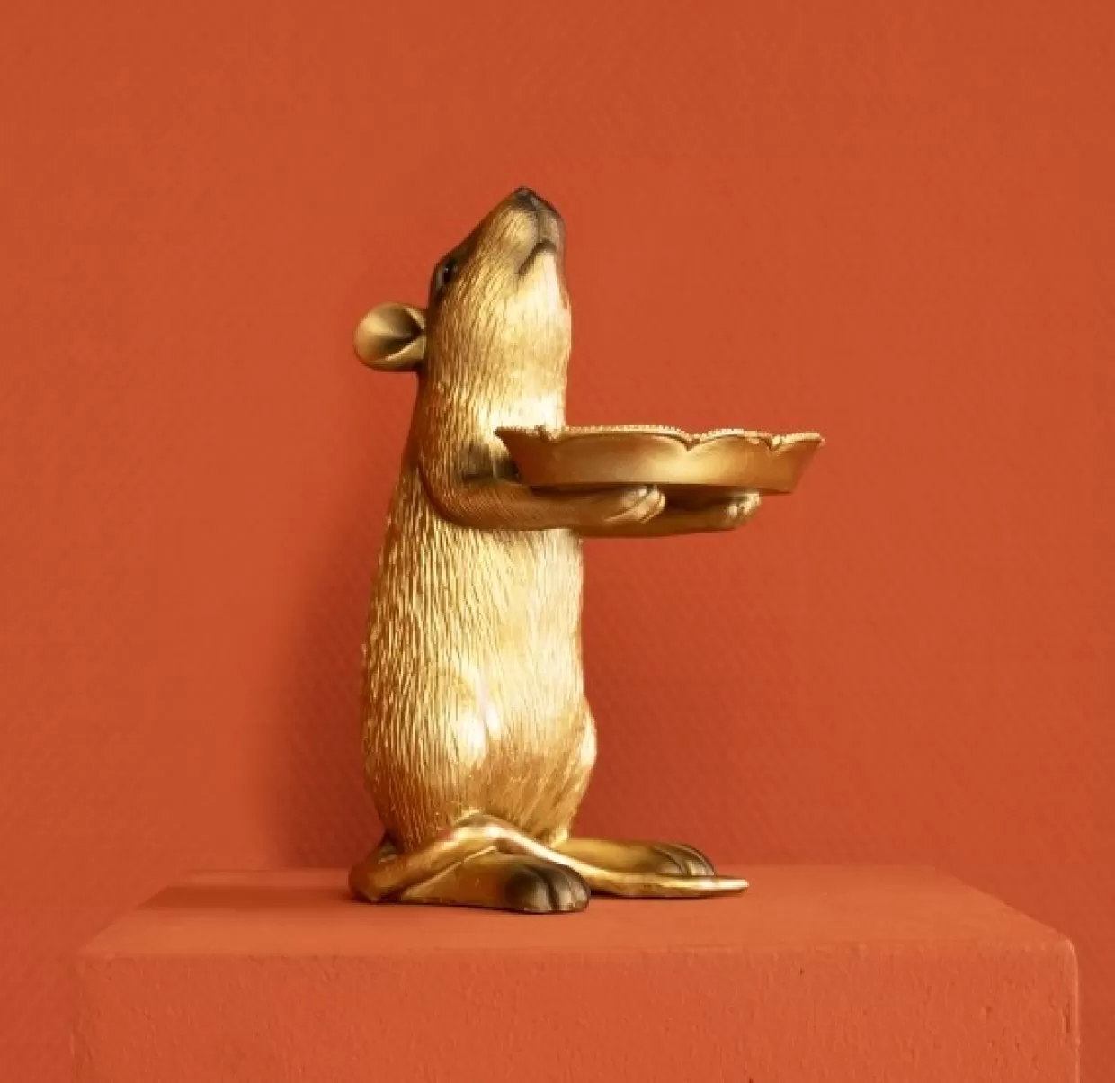 KARE Design Deko & Geschenkartikel | Ratte Rafael Mit Schale