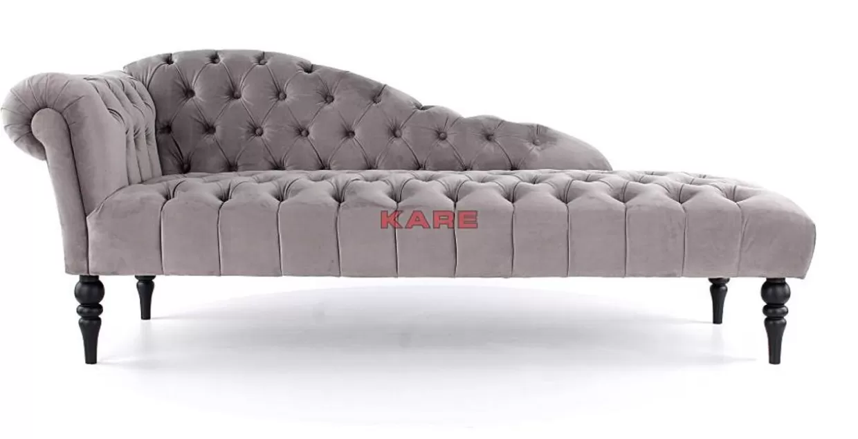 KARE Design Sofas & Couches | Recamiere Desire Velvet Silbergrau