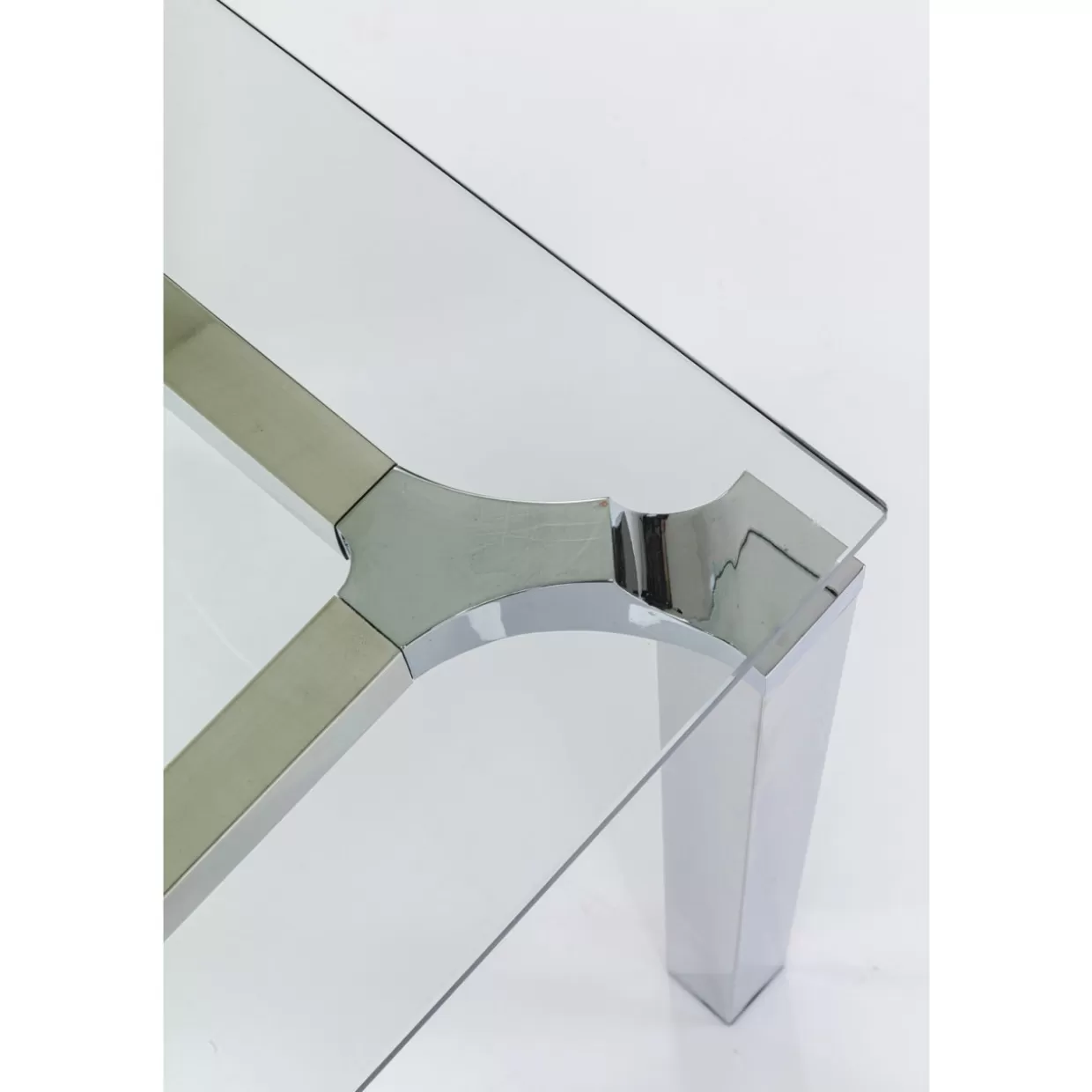 KARE Design Tische | Schreibtisch Lorenco Chrom Winkelcombi 210X180Cm