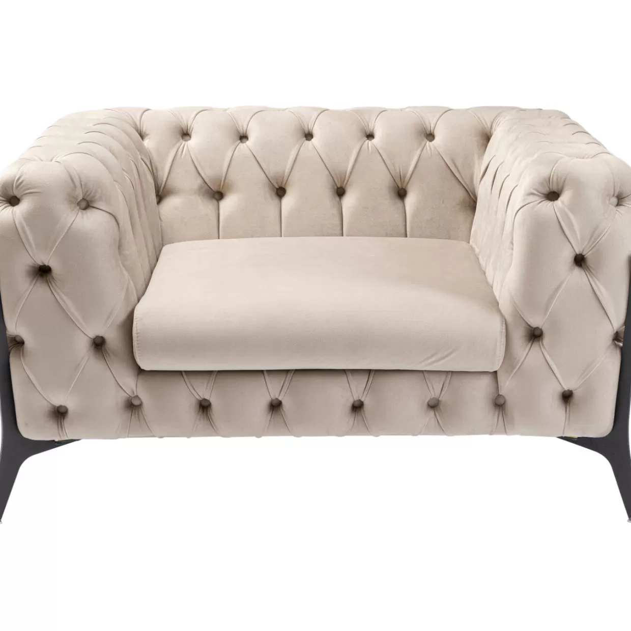 KARE Design Sessel | Sessel Bellissima Velvet Beige 120Cm