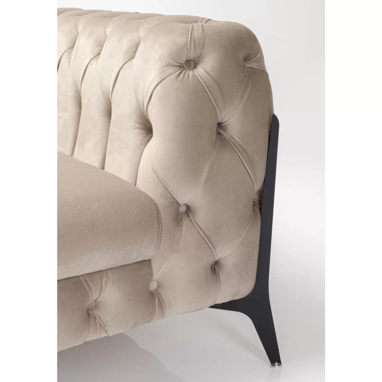 KARE Design Sessel | Sessel Bellissima Velvet Beige 120Cm
