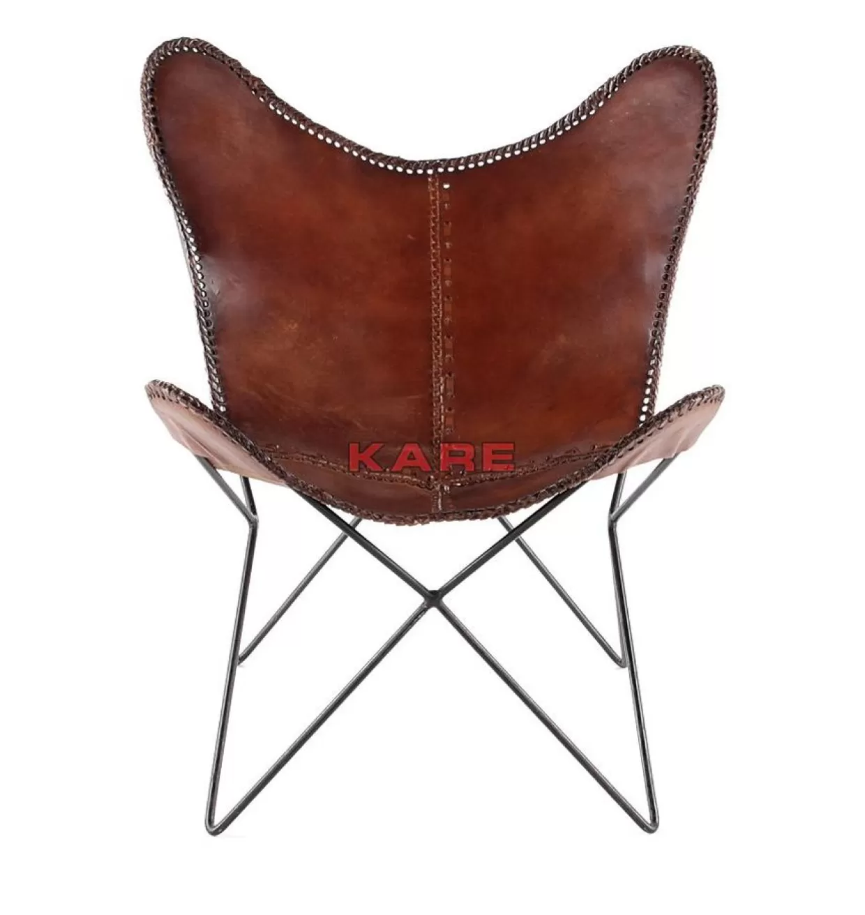KARE Design Sessel | Sessel Butterfly Brown Econo